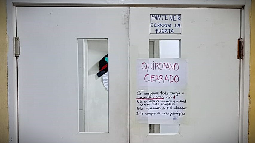 En este momento estás viendo Quirófano del Hospital de San José de Chiquitos Cierra por Falta de Insumos y Equipamiento