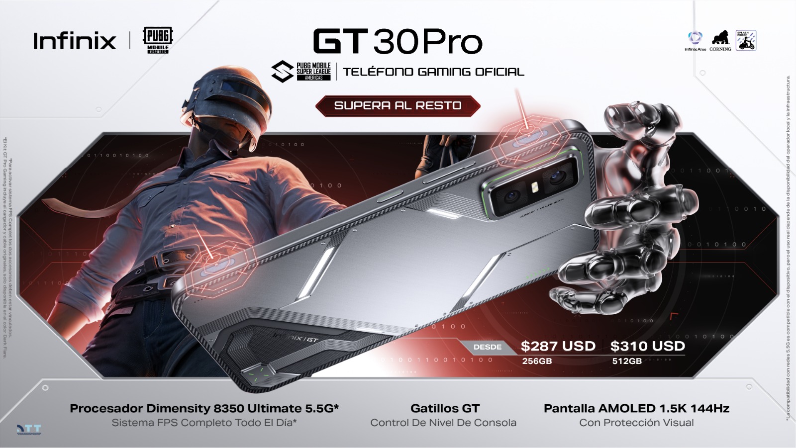 En este momento estás viendo INFINIX GT 30 PRO ya está en Bolivia: gatillos integrados y sistema FPS para gamers de alto nivel