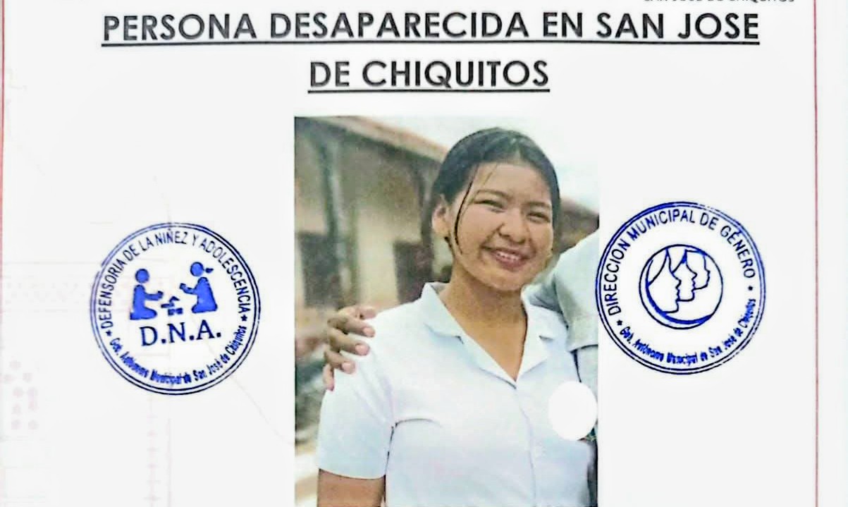 Lee más sobre el artículo ALERTA: Buscan desesperadamente a Fernanda Tomichá Leaños, desaparecida en San José de Chiquitos