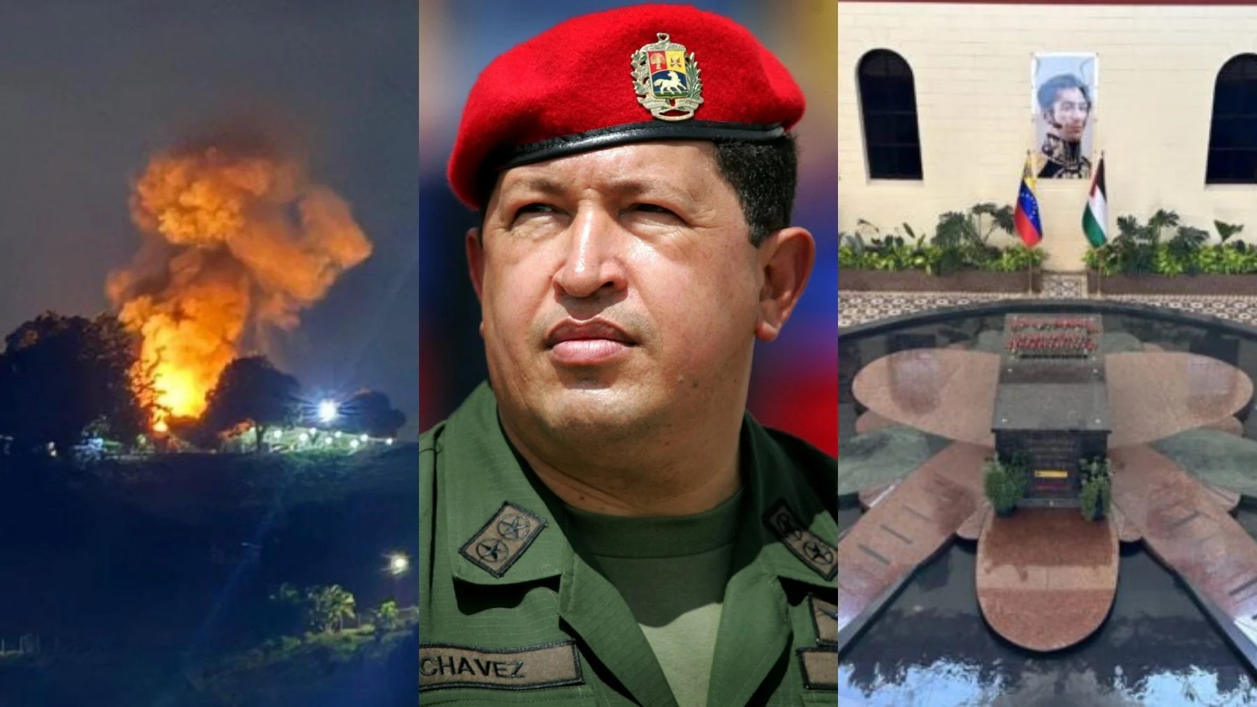 Lee más sobre el artículo Fuerzas de EE.UU. bombardean el mausoleo de Hugo Chávez en operativo militar