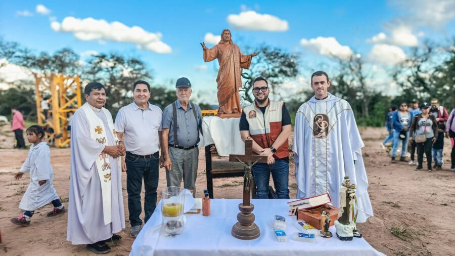 San José de Chiquitos coloca la piedra fundamental del ‘Cristo de la Esperanza’, el monumento que proyecta ser el más alto del mundo