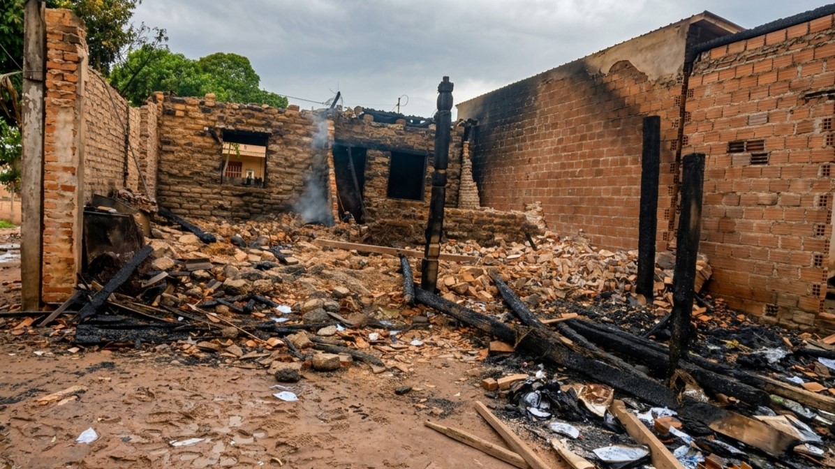 En este momento estás viendo Tragedia en Ascensión de Guarayos: una niña de 10 años fallece en un voraz incendio domiciliario